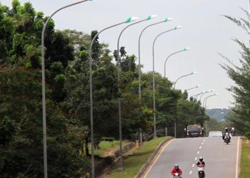 PJU di salah satu wilayah Kota Batam. (Foto: Ist/ Dok.batampos).