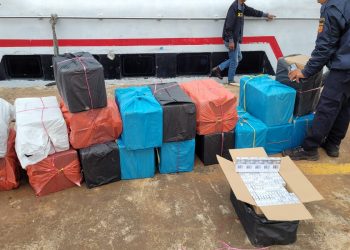 Ratusan ribu rokok dengan merek dagang H MIND diamankan Bea Cukai Batam, Kamis (23/02/2023) lalu. (Foto: Ist/ Bea Cukai Batam).