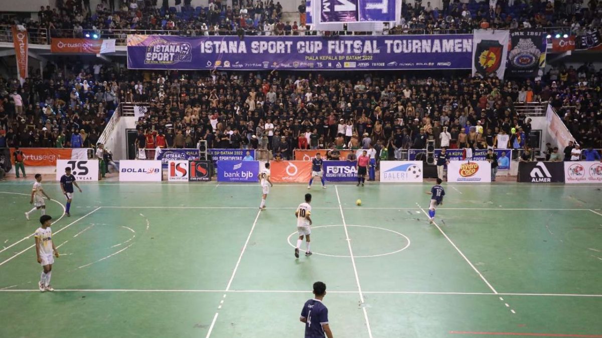 Pertandingan final turnamen futsal Kepala BP Batam 2022. (Foto: Ist/ Dok.BP Batam).