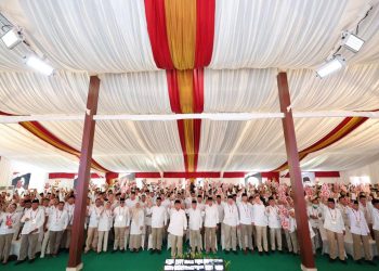 Suasana peringatan HUT Partai Gerindra di Ragunan Jakarta Selatan, Senin (6/2/2023). (Foto: Ist/ Tim Media Prabowo Subianto).