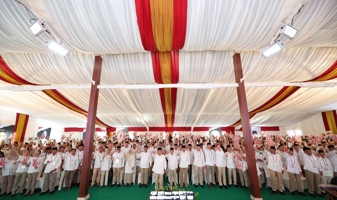 Suasana peringatan HUT Partai Gerindra di Ragunan Jakarta Selatan, Senin (6/2/2023). (Foto: Ist/ Tim Media Prabowo Subianto).