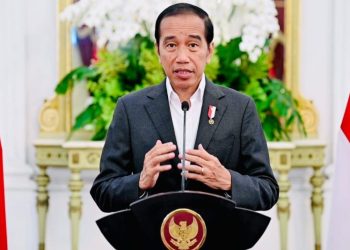 Presiden Joko Widodo menyampaikan keterangannya pada Selasa, 28 Maret 2023, di Istana Merdeka, Jakarta. (Foto: Ist/ BPMI Setpres).