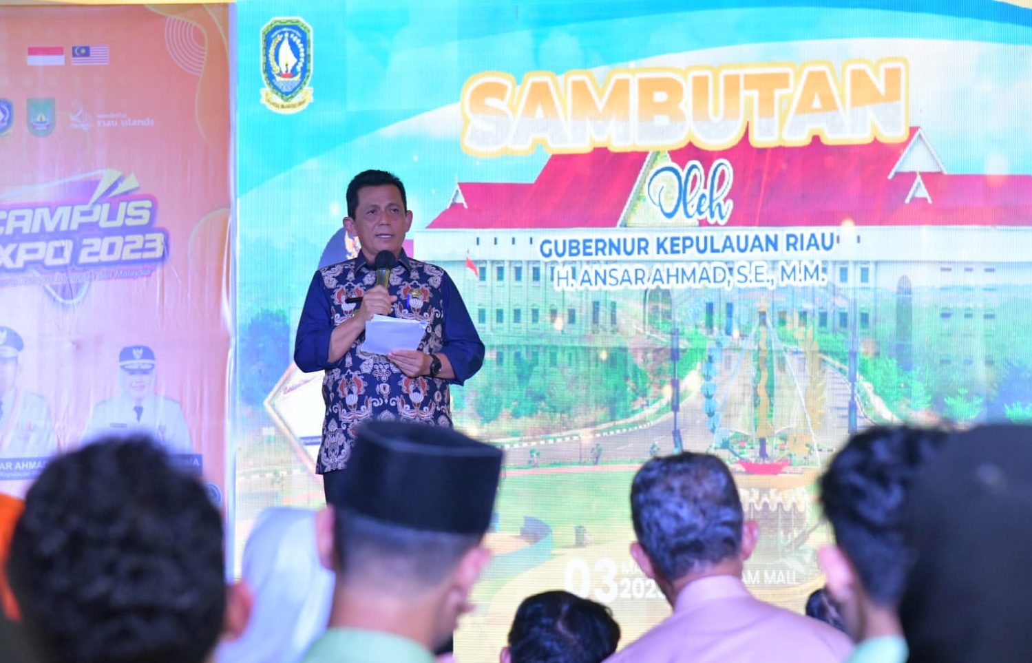 Gubernur Kepulauan Riau Ansar Ahmad, membuka kegiatan Kampus Expo 2023. (Foto: Ist/ Diskominfo Kepri).