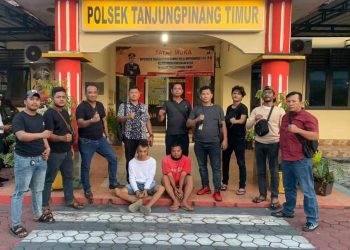 Dua pelaku pembobolan brankas gudang di Tanjungpinang ditangkap polisi di lokasi berbeda. (Foto: Ist/ Polsek Tanjungpinang Timur).