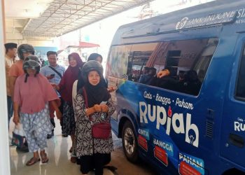 Kas Keliling BI yang tersebar di 10 titik, untuk penukaran uang pecahan jelan Idulfitri 1444 H. (Foto: Ist/ BI Kepri).