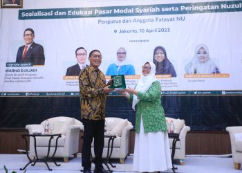 Sosialisasi dan edukasi Pasar Modal Syariah oleh OJK berkolaborasi dengan Fatayat NU, di Jakarta, Senin (10/4/2023). (Foto: Ist/ OJK).