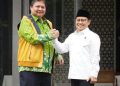 Ketua Umum DPP Partai Golkar Airlangga Hartarto (kiri) bersama Ketua Umum PKB Muhaimin Iskandar. (Foto: Ist/ golkarindonesia.com).