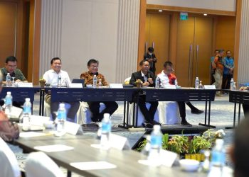 Suasana Focus Group Discussion (FGD) di Hotel Radisson, dalam rangka fasilitasi ketersediaan tenaga listrik di KPBPB Batam, Jumat, 26 Mei 2023. (Foto: Humas BP Batam)