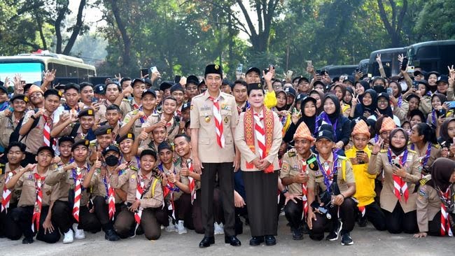 Presiden Tinjau Raimuna Nasional XII Di Bumi Perkemahan Pramuka Cibubur ...