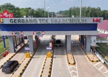 PT Hutama Karya (Persero) (Hutama Karya) mulai mengoperasikan tanpa tarif Jalan Tol Trans Sumatera (JTTS) Ruas Simpang Indralaya – Muara Enim Seksi Indralaya - Prabumulih. (Foto: Ist./suara.com)