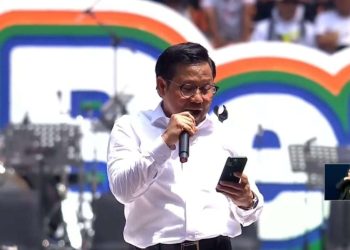 Muhaimin Iskandar saat kampanye di JIS Jakarta Utara, Sabtu, 10 Februari 2024. (Foto: Ist./
YouTube ).