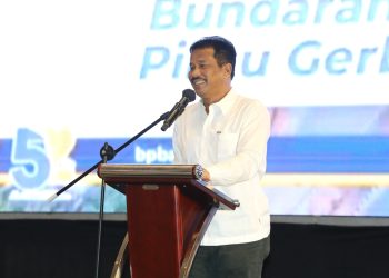 Kepala BP Batam Muhammad Rudi saat menghadiri Musyawarah Daerah REI Kota Batam ke-VIII di Radisson Hotel. (Foto: Ist./Humas BP).