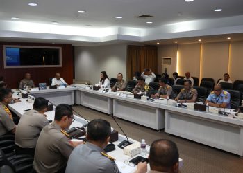 kunjungan Tim dan Peserta Didik Sekolah Staf dan Pimpinan Tinggi (Sespimti) 33 Pokjar V di Gedung Marketing Center BP Batam, Senin, 22 April 2024. (Foto: Humas BP).