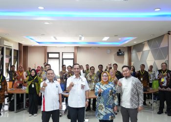 Pejabat Tingkat III dan dua orang General Manager mengikuti pelatihan diklat Teknis Manajemen Sumber Daya Organisasi, Senin, 13 Mei 2024, Puslatbang PKASN Lembaga Administrasi Negara RI, Jatinangor. (Foto: Humas BP).