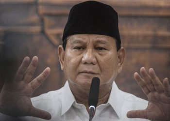 Presiden terpilih Prabowo Subianto saat menyampaikan keterangan pers usai mengikuti rapat pleno terbuka penetapan pasangan calon Presiden dan Wakil Presiden terpilih Pemilu 2024 di Gedung Komisi Pemilihan Umum (KPU), Jakarta, Rabu, 24 Mei 2024. (Foto: Ist./ANTARA).