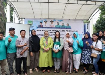 Pelatihan Pengolahan Hasil perikanan, di Fasum Perumahan Graha Nusa Batam, Kelurahan Sungai Langkai, Sagulung, Sabtu, 21 Juni 2024.