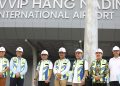 Kunjungan kerja ke Batam, Moeldoko untuk meninjau langsung progress pembangunan Terminal VVIP Bandara Hang Nadim pada Kamis, 27 Juni 2024 di Bandara Internasional Hang Nadim. (Foto: Humas BP).