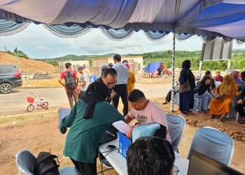 Warga Rempang yang bersedia digeser diberikan kesempatan untuk memilih rumah dan blok. (Foto: Humas BP).