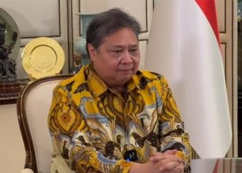 Video pengunduran diri Airlangga Hartarto sebagai Ketua Umum DPP Partai Golkar. (Foto: Ist./video viral).