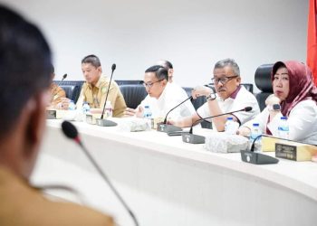 Rapat koordinasi audiensi dengan Komisi Pemberantasan Korupsi (KPK) terkait Prasarana, Sarana dan Utilitas (PSU) di Kota Batam, Selasa, 27 Agustus 2024. (Foto: Diskominfo).
