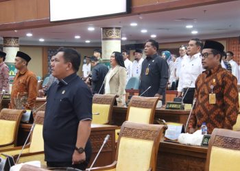 Rapat paripurna DPRD menetapkan Budi Mardiyanto Jabat wakil ketua II, Rabu, 9 Oktober 2024. (Foto: Humas DPRD).