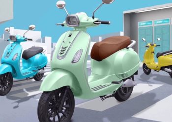 Salah satu jenis sepeda motor bermesin listrik, dengan model scooter. (Foto: Ist./suara.com).