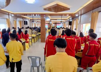 Uniba gelar PKM Lokal yang diikuti oleh siswa SMK Negeri 7 Batam di Komplek Koperasi Pemko, Kamis, 13 Februari 2025. (Foto:  Istimewa/IWO).