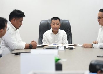 Anggota Bidang Pengusahaan, Wan Darussalam berharap penyediaan infrastruktur TPS ini nantinya juga dapat meningkatkan penerimaan negara dan mampu memberikan kontribusi untuk kemajuan sektor pelabuhan. (Foto: Humas BP).