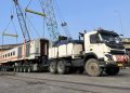 Proses pengiriman kereta dari Jawa ke Sumatra. (Foto: Ist./Dok. KAI Logistik).