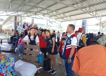 Situasi arus mudik menjelang lebaran di pelabuhan Batam, Kamis, 27 Maret 2025. (Foto: Humas BP).