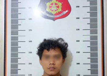Korban pengeroyokan berinisial HT (30), warga Tembesi Lestari. (Foto: Humas  Polres).