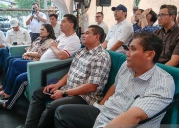 Menteri PKP, Maruarar Sirait (tiga dari kanan) menghadiri sesi pemaparan Perumnas terkait rencana pembangunan Tower A1 Apartemen Alonia Kemayoran di Jakarta, Sabtu (5/7/2025). (Foto: Ist./ Inilah.com).