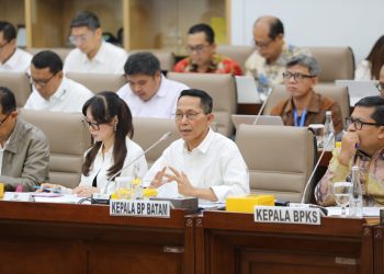 Kepala dan Wakil kepala BP Batam menghadiri RDP rencana kerja tahun 2026 di Jakarta, Rabu, 9 Juli 2025. (Foto: Humas BP).
