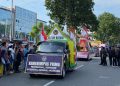 Kendaraan Hias Rutan Batam Kelas II A pada Pawai yang digelar Pemerintah Kota Batam. Minggu, 10 Agustus 2025. (Foto: HMS./ Pahala G).