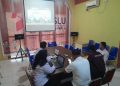 Kegiatan Rakernis yang digelar secara virtual melalui Zoom Meeting oleh Bawaslu Kabupaten Lingga. (Foto: Paino).