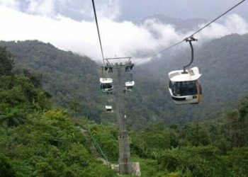 Ilustrasi kereta gantung di pegunungan. (Foto: Ist./Dok. LHK).