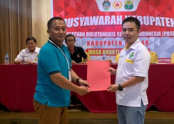 Acara Muskab bulutangkis Kalimantan Barat. (Foto: HMS./ Kalbar).