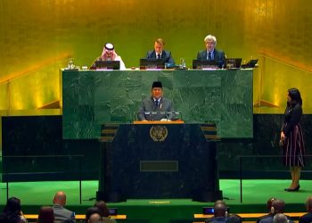 Presiden Prabowo Subianto di KTT PBB soal Solusi Dua Negara Palestina-Israel (Foto: Ist/ YouTube United Nations).