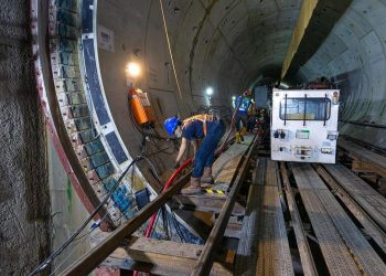 Kondisi pekerjaan pembangunan terowongan di CP 201 MRT Jakarta.(Foto: Ist./Dok. PT MRT Jakarta).