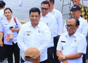 Bupati Samosir, Vandiko Gultom turut pastikan persiapan event Trail of the Kings 2025. (Foto: HMS./ Hendrikoh).
