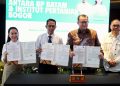 BP Batam bersama IPB sepakat tantadangan MoU tatakelola layanan perizinan, di Radisson Hotel, Jumat, 31 Oktober 2025. (Foto: Humas BP).