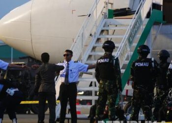 Korpasgat dan Polisi Militer TNI AU menggelar Latihan Komando Gabungan di Bandara IMIB, Kabupaten Morowali, Sulawesi Tengah Pada Rabu, 19 November 2025 petang WITA. (Foto: Ist./Puspen TNI).