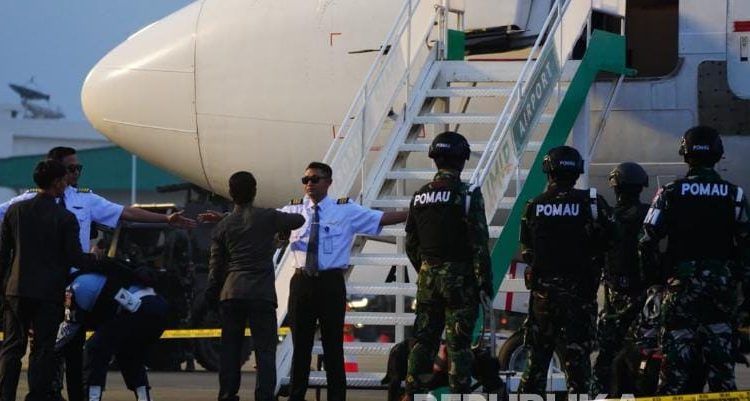 Korpasgat dan Polisi Militer TNI AU menggelar Latihan Komando Gabungan di Bandara IMIB, Kabupaten Morowali, Sulawesi Tengah Pada Rabu, 19 November 2025 petang WITA. (Foto: Ist./Puspen TNI).