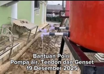 Program Polri bangun fasilitas air bersih bagi para korban banjir dan tanah longsor di Aceh Tamiang. (Foto: Ist./Div.Humas Polri).