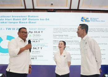 Kepala BP dan wakil BP Batam apresiasi Pertumbuhan ekonomi triwulan III. (Foto: Humas BP).