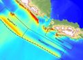 Segmen zona megathrust di selatan Jawa dan Sumatra. (Foto: Ist./Dok. Jurnal On the potential for megathrust earthquakes and tsunamis off the southern coast of West Java and southeast Sumatra, Indonesia).