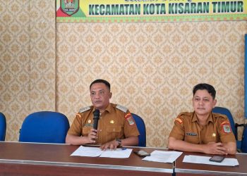 Perkuat Sinergi dan Pelayanan Masyarakat, Camat Kota Kisaran Timur Pimpin Coffee Morning Kecamatan.(Foto: Risma./ HMS).