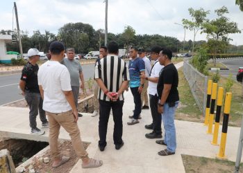 Pemko Batam tinjau drainase K-Square, Sabtu, 7 Februari 2026. (Foto: Diskominfo).