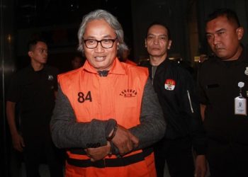 Kepala KPP Banjarmasin Mulyono setelah terjaring OTT KPK. (Foto: Ist./Reno Esnir).