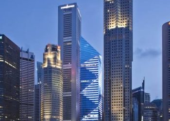 One Raffles Place di Singapura yang siap dijual. (Foto: Ist./ shutterstock. com)